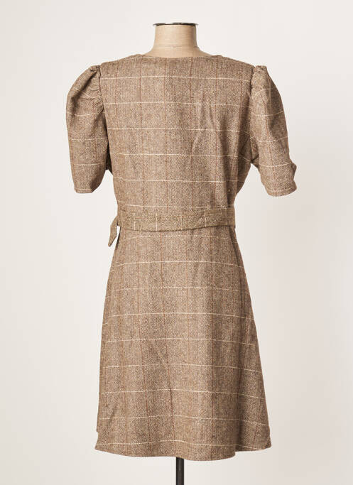 Robe mi-longue marron MOLLY BRACKEN pour femme