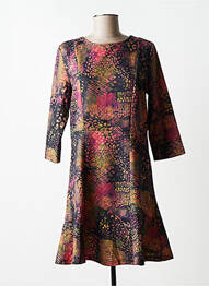 Robe courte manches 3/4 manches 3/4 noir SMASH! femme