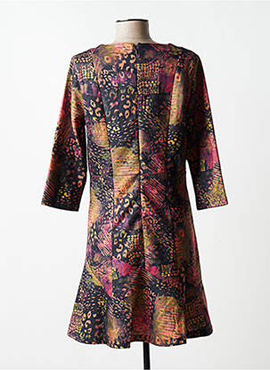 Robe courte manches 3/4 manches 3/4 noir SMASH! femme