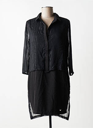 Robe courte manches longues manches longues noir LPB femme
