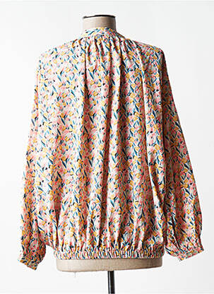 Chemisier col mao manches longues rose MOLLY BRACKEN femme