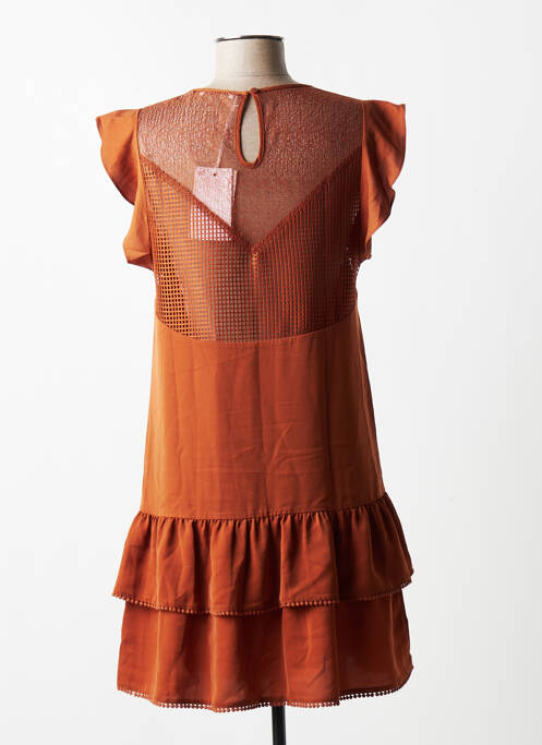 Robe courte marron LPB pour femme