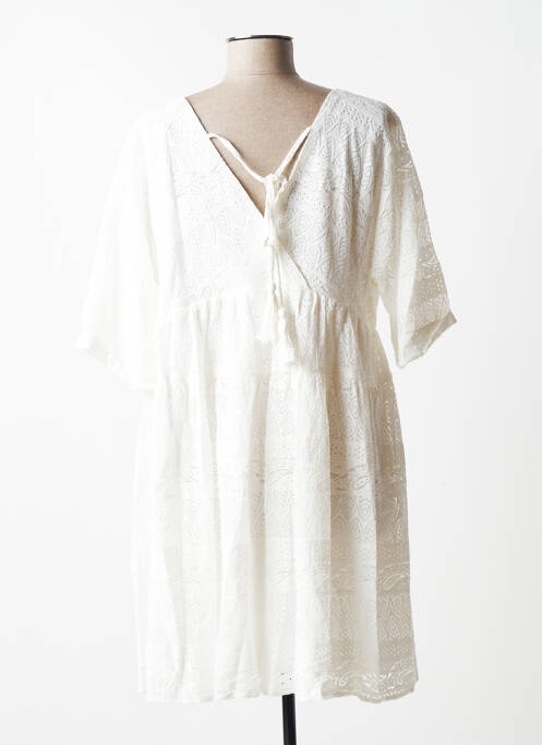 Robe mi-longue blanc MOLLY BRACKEN pour femme