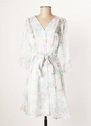 Robe mi-longue coupe évasée manches longues vert SMASH! femme