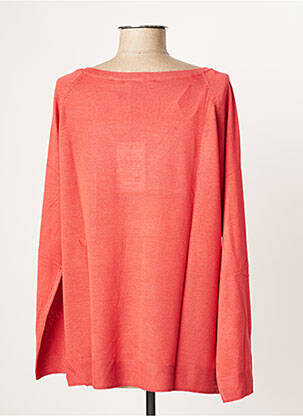 Pull col v manches longues rouge LPB femme