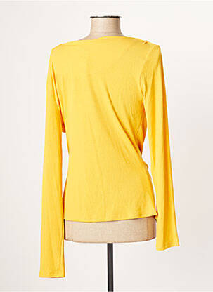 Top tissage jersey manches longues jaune SMASH! femme