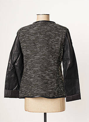 Veste casual col rond noir SIMPLE CITY femme