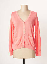 Gilet manches longues resserrée sur le bas rose MOLLY BRACKEN femme