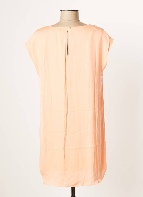 Robe courte manches courtes manches courtes orange LPB femme