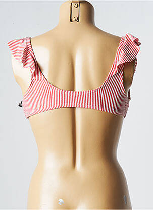 Haut de maillot de bain stretch haut soutien-gorge avec mousse de rembourrage amovible rouge MOLLY BRACKEN femme