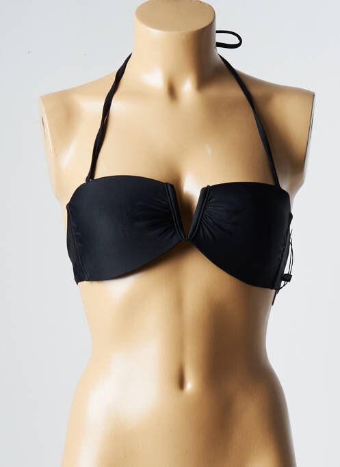 Haut de maillot de bain stretch haut bandeau noir MOLLY BRACKEN femme