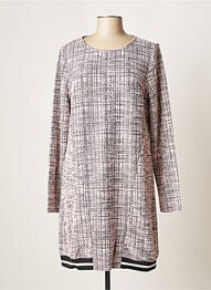Robe mi-longue manches longues manches longues rose SMASH WEAR femme