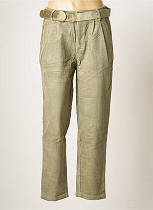 Pantalon droit stretch taille normale vert MOLLY BRACKEN femme