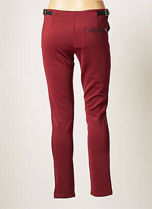 Pantalon slim taille basse taille basse rouge MADISON femme