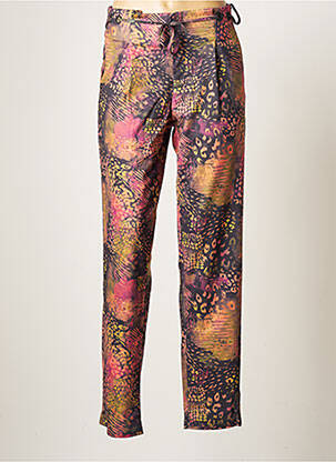 Pantalon droit taille à pinces taille haute noir SMASH WEAR femme