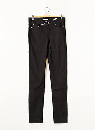 Pantalon slim tissage popeline taille normale noir LPB femme