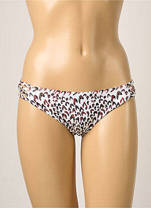 Bas de maillot de bain effet matière satinée culotte marron LE BAIN PAR MOLLY BRACKEN femme