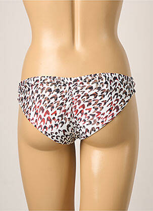 Bas de maillot de bain effet matière satinée culotte marron MOLLY BRACKEN femme
