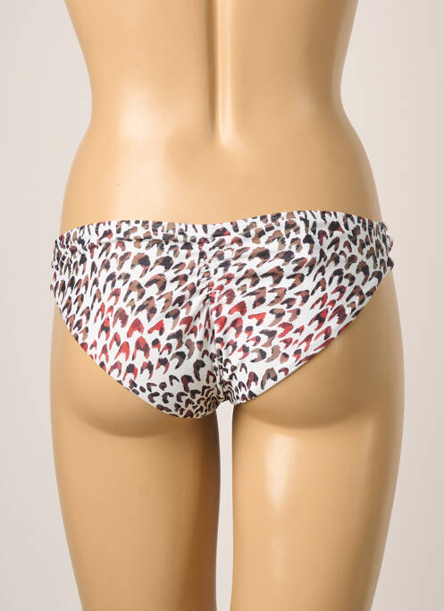 Bas de maillot de bain effet matière satinée culotte marron MOLLY BRACKEN femme