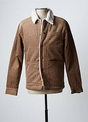 Veste casual finition intérieure fourrure synthétique beige JACK & JONES homme