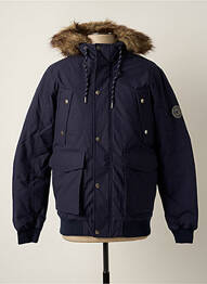 Doudoune manches longues a capuche bleu JACK & JONES homme