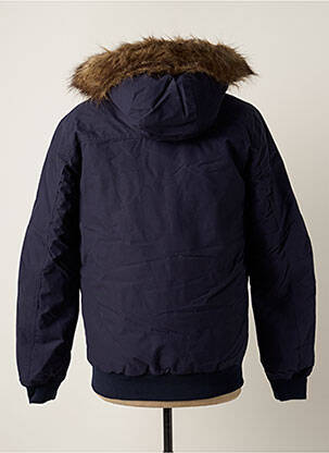 Doudoune poches a capuche bleu JACK & JONES homme