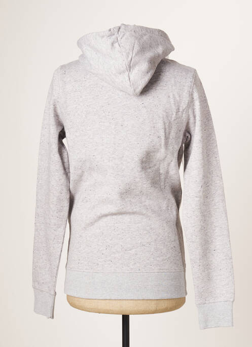 Sweat-shirt à capuche gris JACK & JONES pour homme