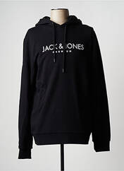 Sweat-shirt à capuche noir PREMIUM DE JACK AND JONES pour homme seconde vue