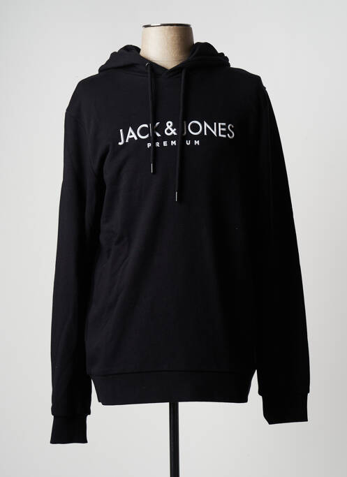 Sweat-shirt à capuche noir PREMIUM DE JACK AND JONES pour homme