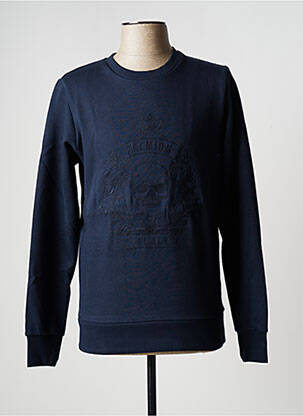 Sweat-shirt stretch manches longues bleu JACK & JONES homme