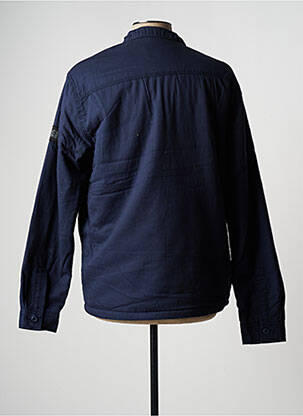 Veste casual finition intérieure fourrure synthétique bleu JACK & JONES homme