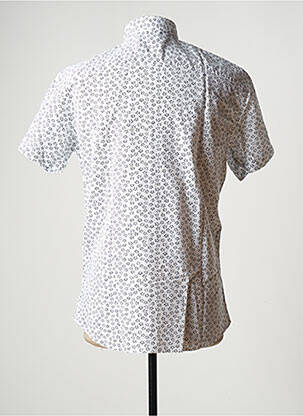 Chemise manches courtes imprimé fantaisie blanc JACK & JONES homme