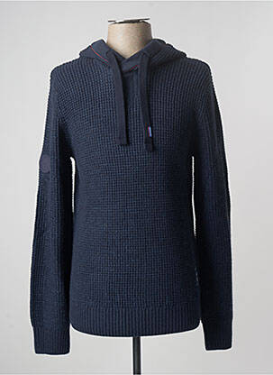 Pull col v manches longues bleu JACK & JONES homme