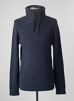 Pull tissage chiné manches longues bleu JACK & JONES homme
