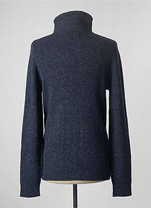 Pull tissage chiné manches longues bleu JACK & JONES homme