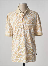 Polo tissage jersey manches courtes beige JACK & JONES homme