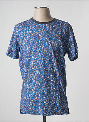 T-shirt stretch manches courtes bleu JACK & JONES homme