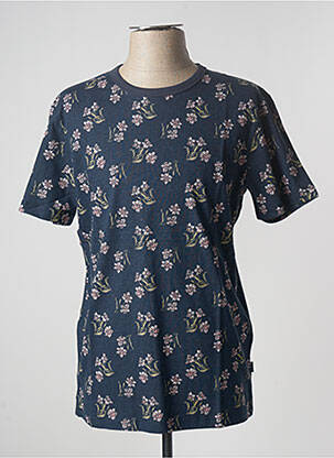 T-shirt stretch manches courtes bleu JACK & JONES homme