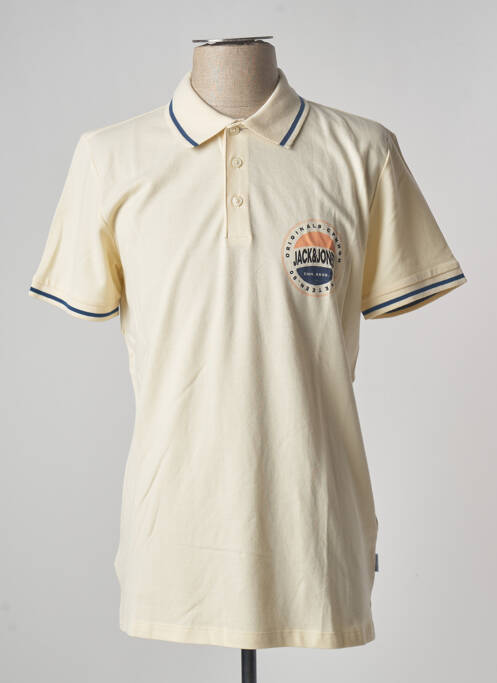 Polo beige JACK & JONES pour homme