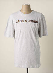 T-shirt gris JACK & JONES pour homme seconde vue