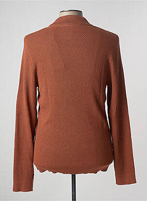Pull col rond manches longues marron JACK & JONES homme