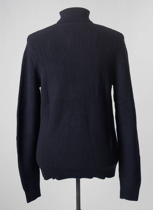 Pull col roulé bleu JACK & JONES pour homme
