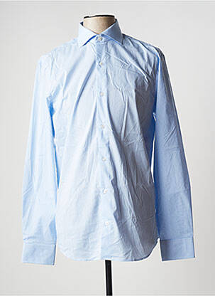 Chemise manches longues manches longues bleu OX'VILLE homme