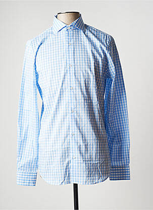 Chemise manches longues manches longues bleu OX'VILLE homme