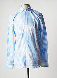 Chemise manches longues manches longues bleu OX'VILLE homme