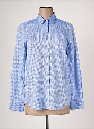 Chemisier poches poitrine manches longues bleu OX'VILLE femme