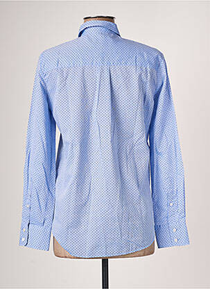 Chemisier poches poitrine manches longues bleu OX'VILLE femme