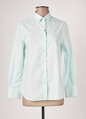 Chemisier coupe droite manches longues bleu OX'VILLE femme