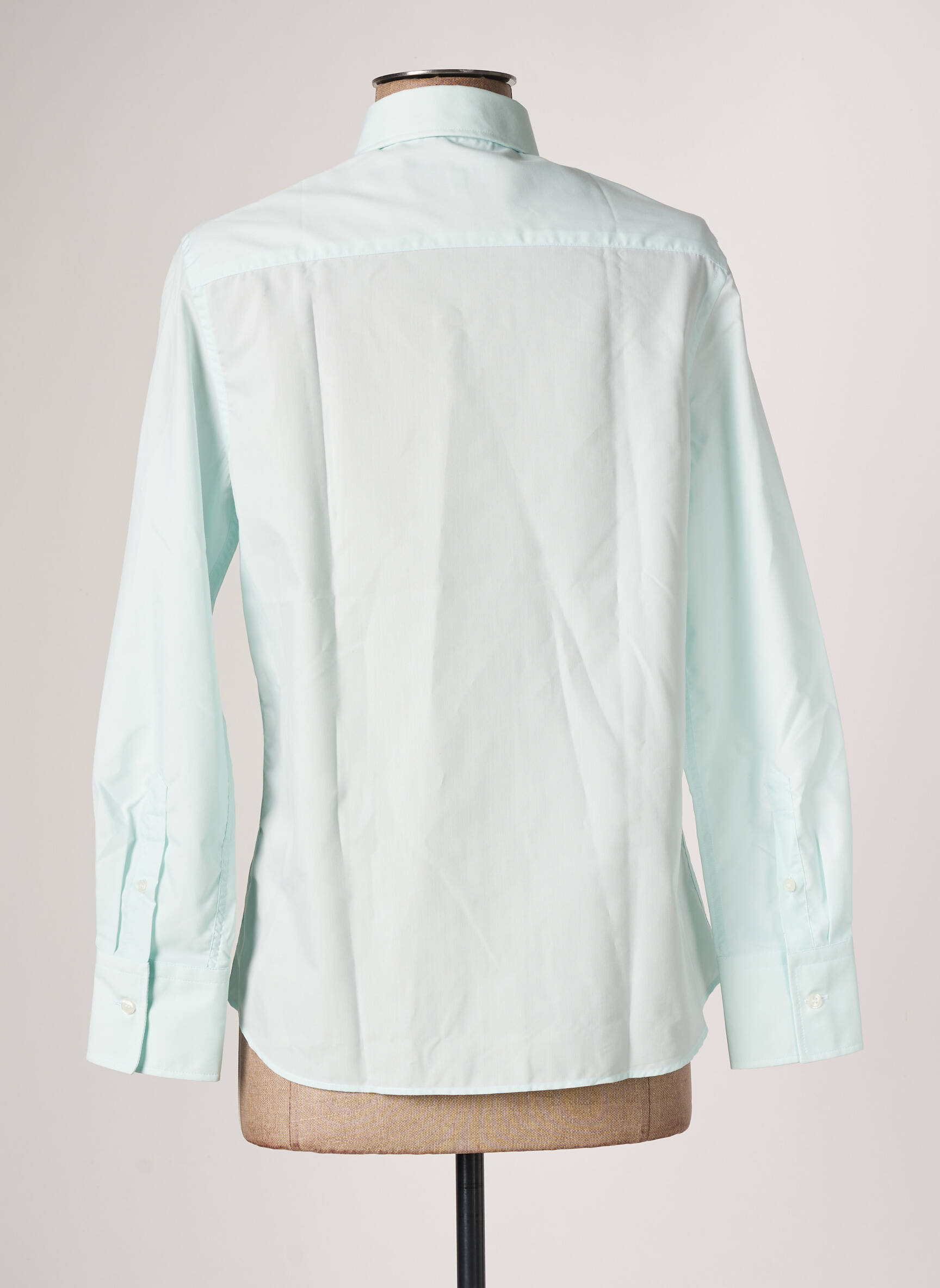 Chemisier coupe droite manches longues bleu OX'VILLE femme