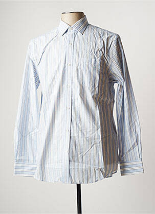 Chemise manches longues manches longues bleu OX'VILLE homme